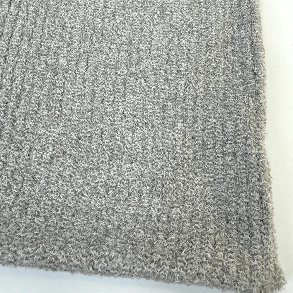 BAREFOOT DREAMS Heathered Ribbed Pillow Cover NEW Pewter Pearl RARE